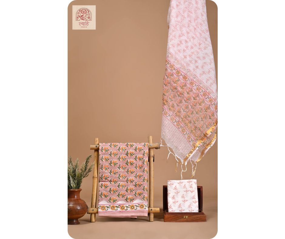 Cotton Hand Block Printed Suits