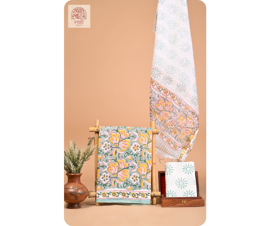 Cotton Hand Block Printed Suits