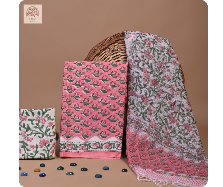 Cotton Hand Block Printed Suits