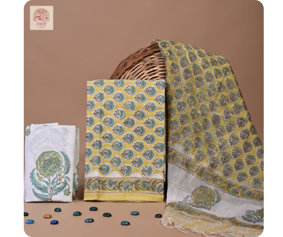 Cotton Hand Block Printed Suits